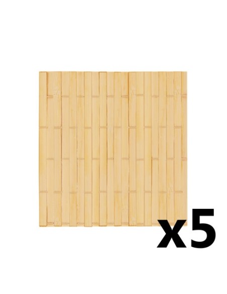SET 5 POSAVASOS DE BAMBÚ "CEYLAN"