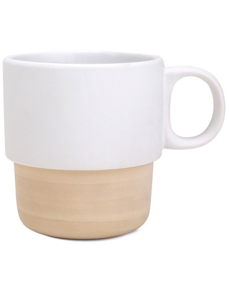 MUG SUBLIMACIÓN APILABLE CON BASE DE BAMBÚ