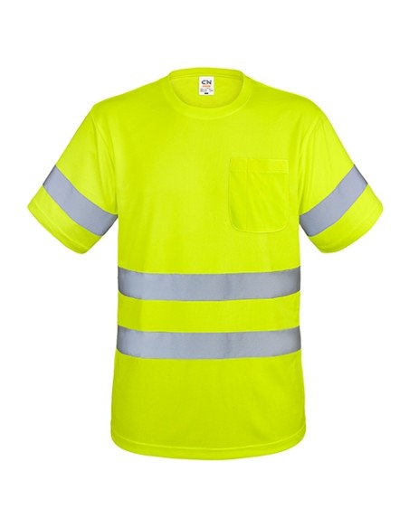 CAMISETA CON BOLSILLO Y BANDAS REFLECTANTES "KRZ"