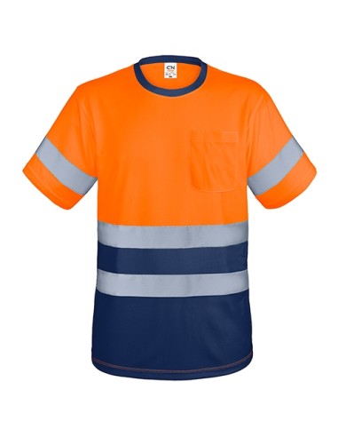 CAMISETA CON BOLSILLO Y BANDAS REFLECTANTES "KRZ"