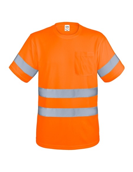 CAMISETA CON BOLSILLO Y BANDAS REFLECTANTES "KRZ"