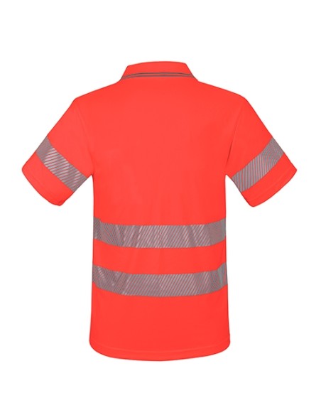 POLO CON BOLSILLO Y BANDAS REFLECTANTES ELÁSTICAS “QVO”