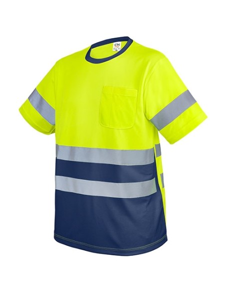 CAMISETA CON BOLSILLO Y BANDAS REFLECTANTES "KRZ"