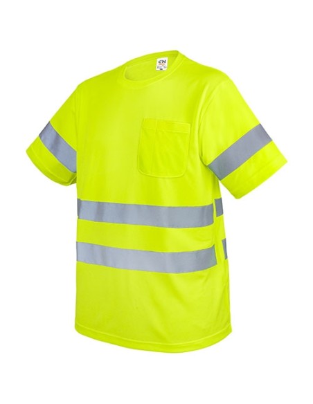 CAMISETA CON BOLSILLO Y BANDAS REFLECTANTES "KRZ"