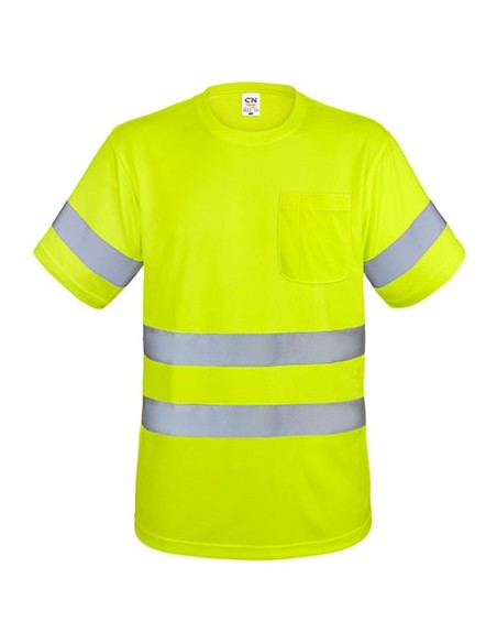 CAMISETA CON BOLSILLO Y BANDAS REFLECTANTES "KRZ"