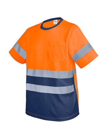 CAMISETA CON BOLSILLO Y BANDAS REFLECTANTES "KRZ"