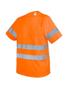 CAMISETA CON BOLSILLO Y BANDAS REFLECTANTES "KRZ"