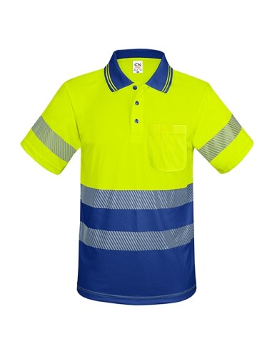 POLO CON BOLSILLO Y BANDAS REFLECTANTES...