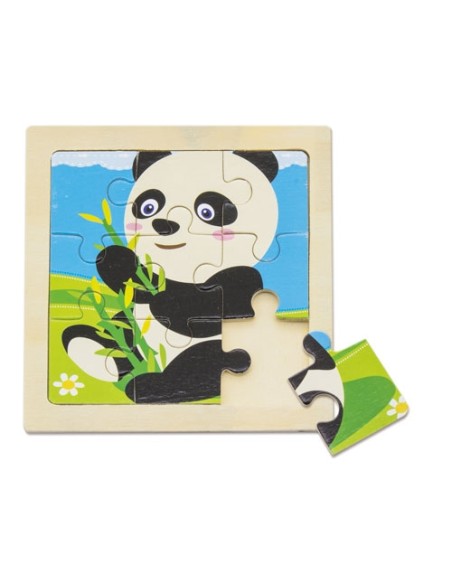 SET DE 5 PUZZLES EN MADERA NATURAL "JUNIOR"