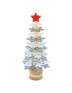 ARBOLITO DE NAVIDAD RPET Y MADERA RECICLADA "PUKKY"