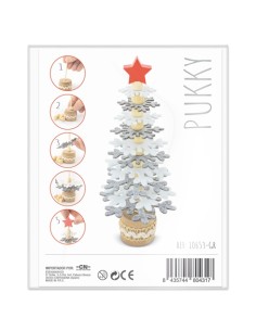 ARBOLITO DE NAVIDAD RPET Y MADERA RECICLADA "PUKKY" 2