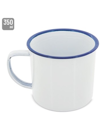 MUG METÁLICA ESMALTADA “RETRO” REBORDE