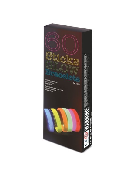 PULSERAS LUMINOSAS "NEÓN PARTY" (PACK DE 60)