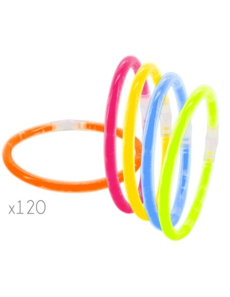 PULSERAS LUMINOSAS "NEÓN" (PACK DE 120)