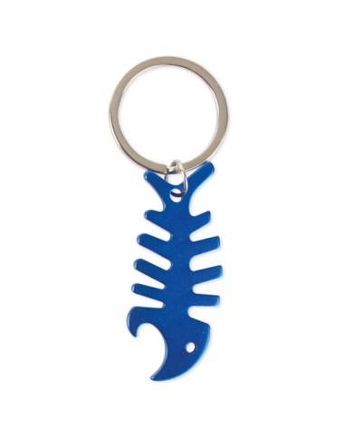LLAVERO ALUMINIO RASPA AZUL