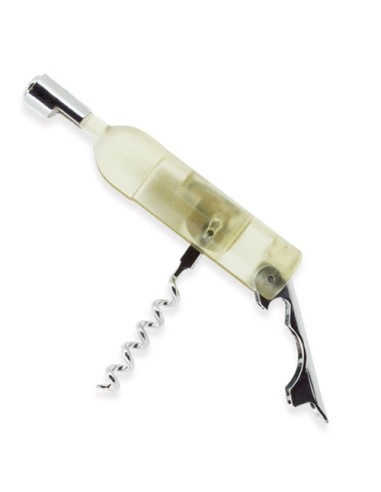 SACACORCHOS FORMA BOTELLA BLANCO