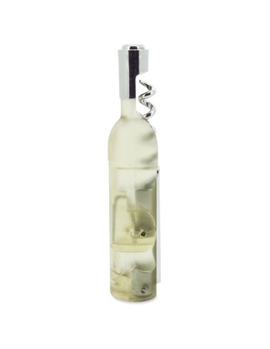SACACORCHOS FORMA BOTELLA BLANCO