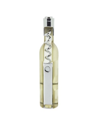 SACACORCHOS FORMA BOTELLA BLANCO