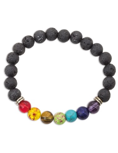 PULSERA PIEDRA VOLCÁNICA "HELENA"