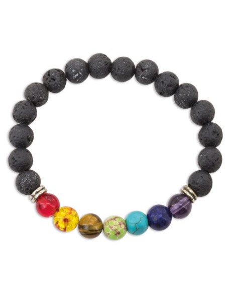 PULSERA PIEDRA VOLCÁNICA "HELENA"