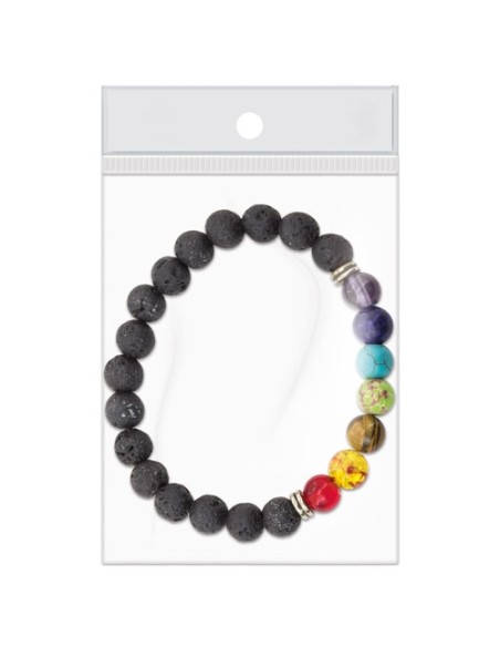 PULSERA PIEDRA VOLCÁNICA "HELENA"
