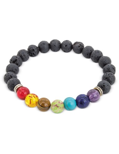 PULSERA PIEDRA VOLCÁNICA "HELENA"