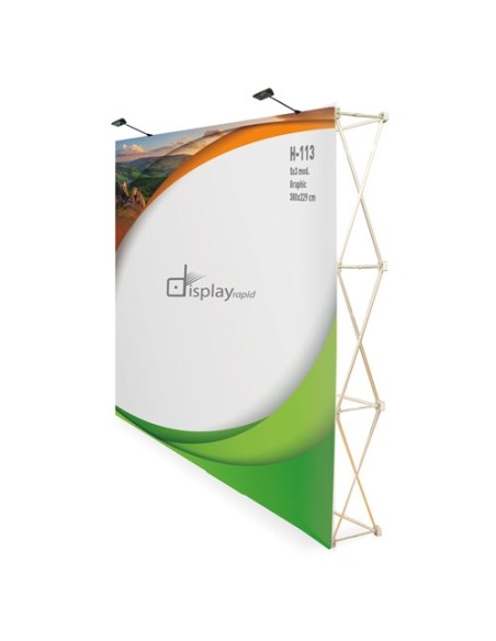 POP UP VELCRO 5x3 CON TROLLEY "SHOWROOM"