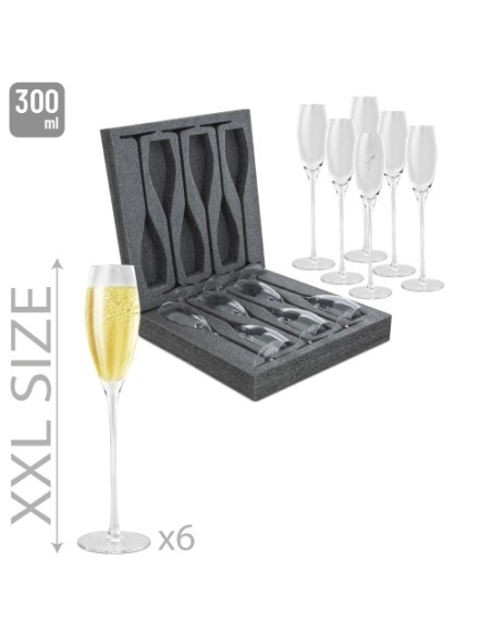 PACK 6 COPAS DE CAVA "ARIANA"