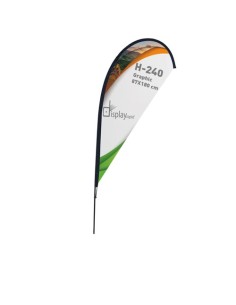 BANDERA FORMA GOTA 2 M