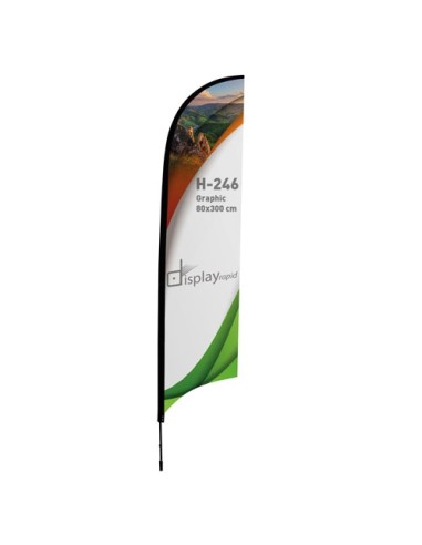 SOPORTE BANDERA FORMA PLUMA 3 M