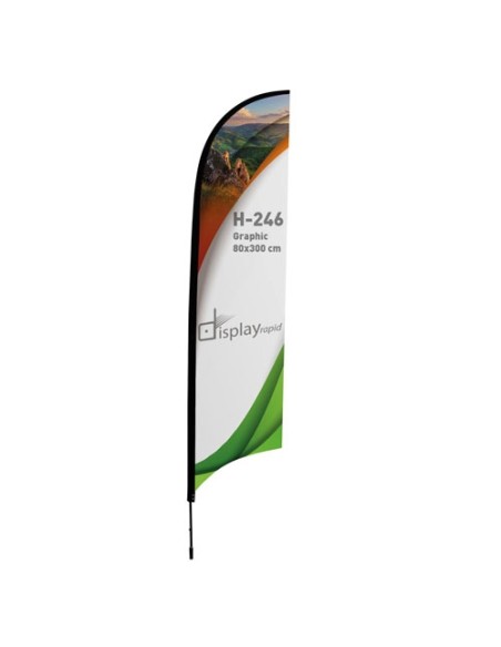 SOPORTE BANDERA FORMA PLUMA 3 M
