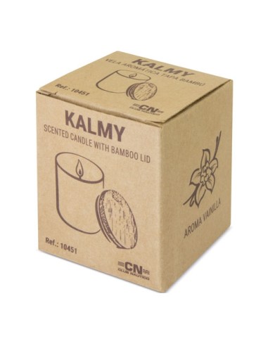 VELA AROMATICA TAPA BAMBÚ "KALMY"