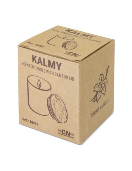 VELA AROMATICA TAPA BAMBÚ "KALMY"