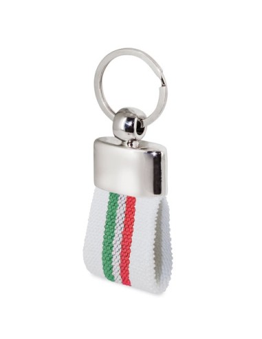 LLAVERO CINTURON BANDERA ITALIA BLANCO "DEREX"