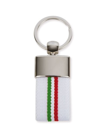 LLAVERO CINTURON BANDERA ITALIA BLANCO "DEREX"