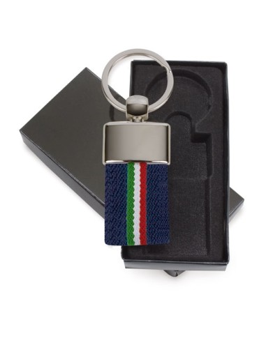 LLAVERO CINTURON BANDERA ITALIA BLANCO "DEREX"