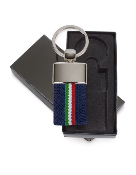 LLAVERO CINTURON BANDERA ITALIA BLANCO "DEREX"